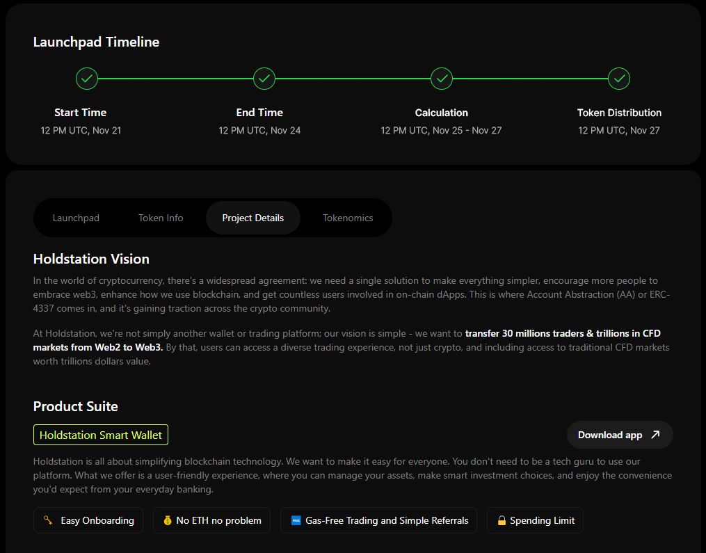 Holdstation Launchpad 101: Guide to Participate