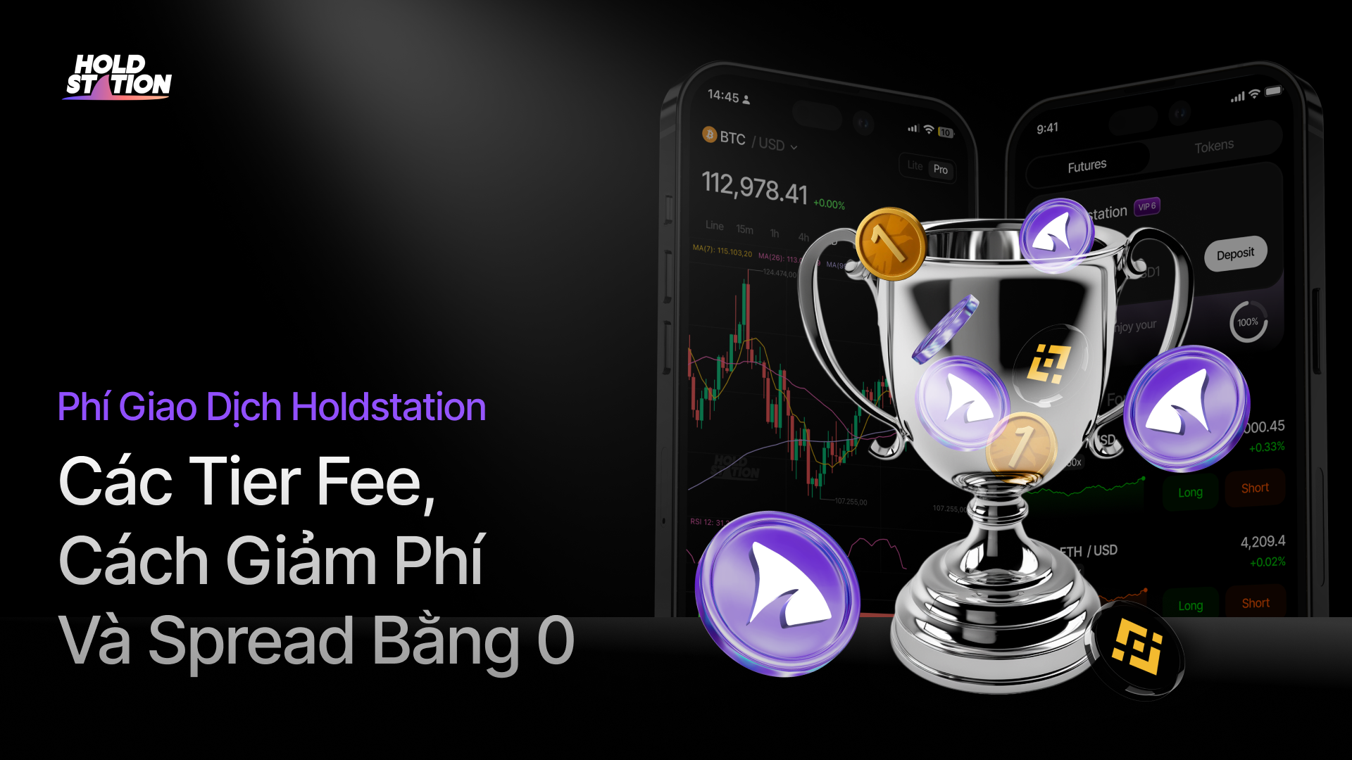 Phí Giao Dịch Holdstation: Các Tier Fee, Cách Giảm Phí Và Spread Bằng 0