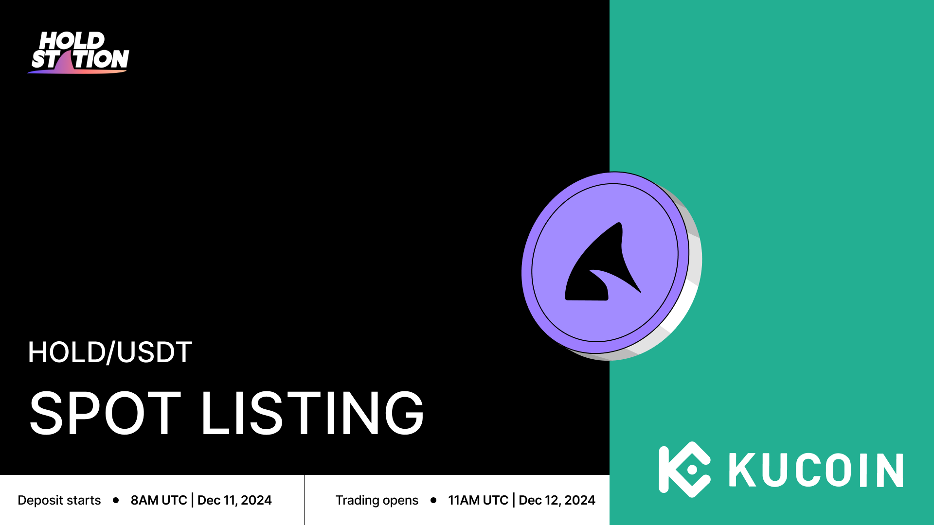 Holdstation Announces HOLD Listing on KuCoin