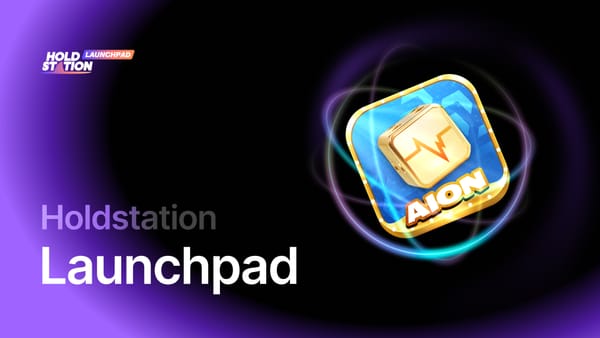 Introducing the AION (AION) Token Sale on Holdstation Launchpad!