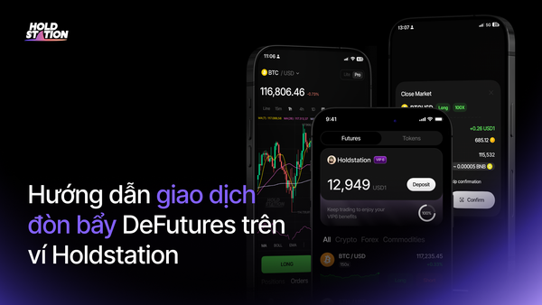Hướng Dẫn Giao Dịch Đòn Bẩy Trên Holdstation DeFutures